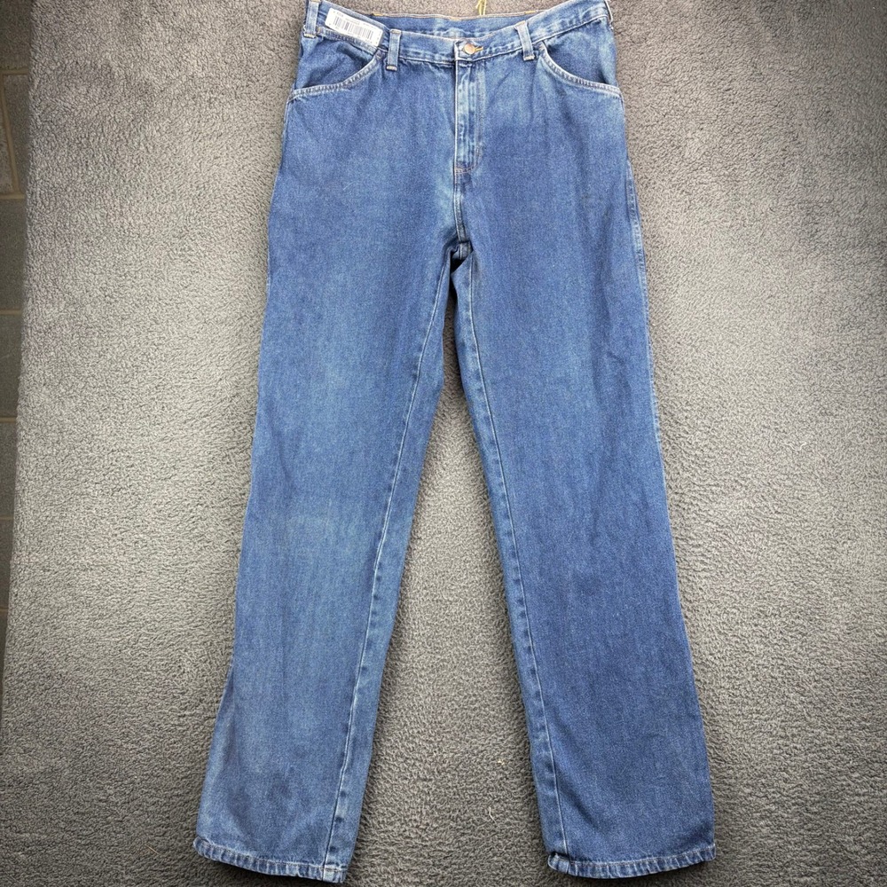Lee Dungarees‎ Mens Blue Relaxed Fit Carpenter Jeans Denim Workwear 32x34